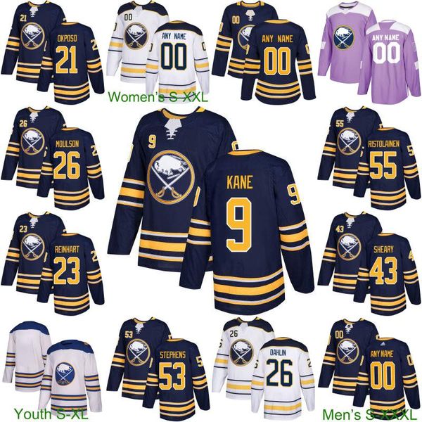 

Jack Eichel Buffalo Sabres Jeff Skinner Sam Reinhart Rasmus Ristolainen Rasmus Dahlin Jason Pominville Kyle Okposo Sheary Hockey Jersey