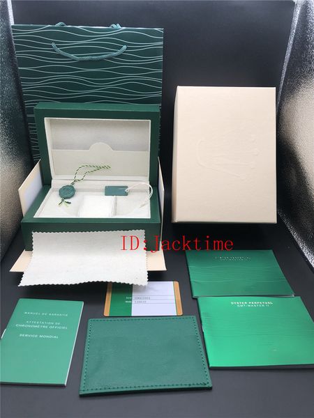 

Роскошная зеленая коробка для подарочных коробок для часов Rolex.