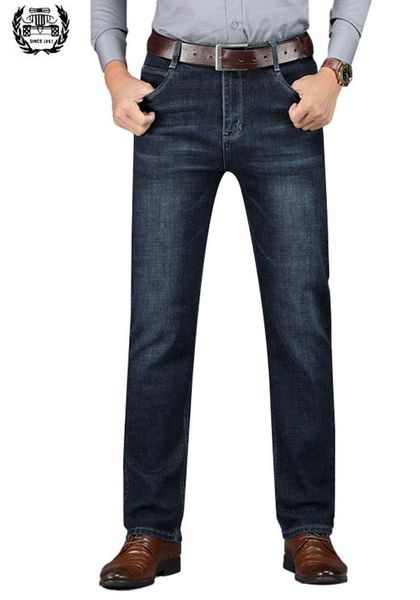 

2019 autumn clothes man's jeans designer jeans men deep blue denim pants long trouser straight fashion men clothes
