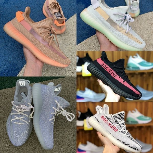 

sale 2020 new static 3m reflective boost belgua 2.0 semi frozen yellow shoes kanye west men women trainer shoes, Black