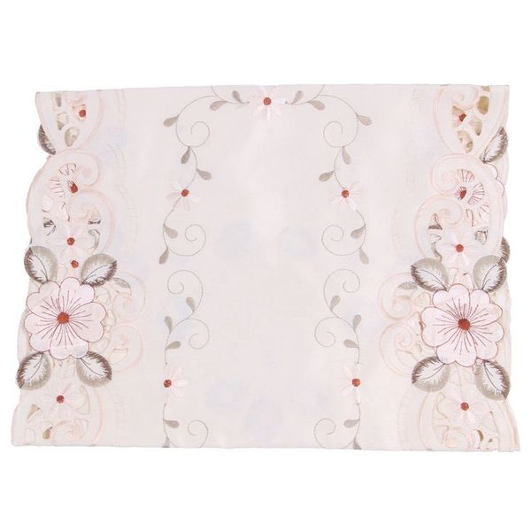 

new new table runner embroidered floral table cloth pattern:#2 flower size:40x150cm table skirt