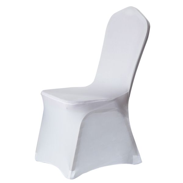 

50pcs 100pcs universal polyester spandex stretch decor chair cover for wedding party banquet l dinning celebration ceremony