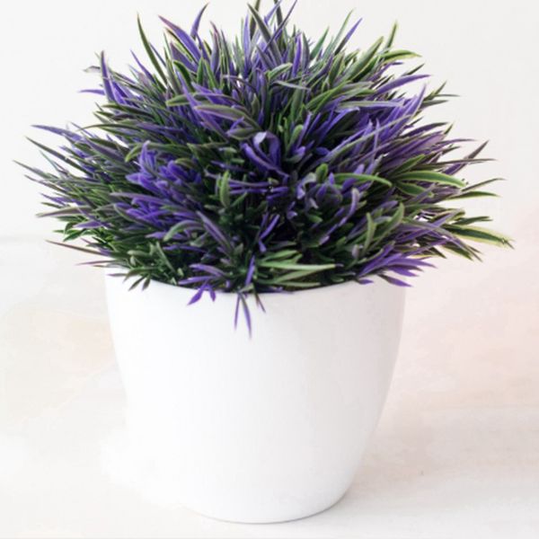 Artificial Pot Plant Bonsai Faux Grass Fake Leaf Home Decoration