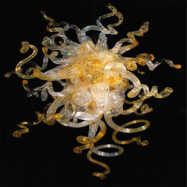 

european style mouth blown glass chandelier lightings customized colored hand blown glass ceiling lights for restaurant home decor