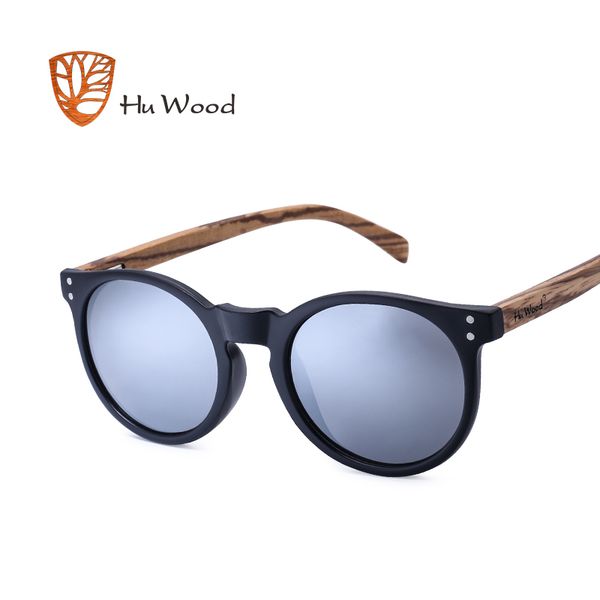 

hu brand designer polarized sunglasses men plastic frame wood earpieces fashion oval sun glasses mirror lens uv400 gr8003 y200619, White;black