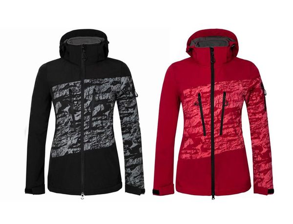 

outdoor jackets&hoodies 2021 women jacket hiking softshell fleece coat windproof double zipper water repellent female sport wear riding, Blue;black