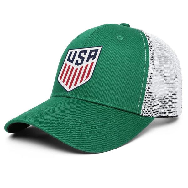 

национальная футбольная команда соединенных штатов женщин логотип мужские и женская регулируемый дальнобойщик meshcap гольфы установлены мил, Blue;gray