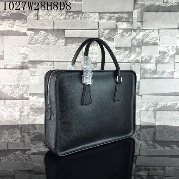 

men lapbags real leather single zipper 28cm wide cross grain notebook cases men business casual briefcases honest orders
