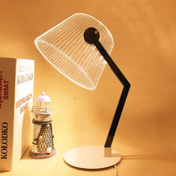 2019 Brelong Bg Creative 3d Table Lamp Led Desk Reading Light Night Light Acrylic Creative Bedside Decoration Desk Lamp Child Christmas Gift From