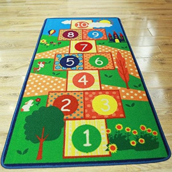 

hopscotch kids rug bedroom blue boy children carpet girls bedroom playroom play mat school classroom learning carpet kids rug