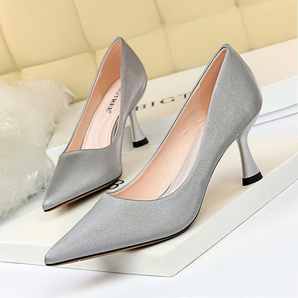 

2019 women shoes concise high heels office lady pumps thin heels female fashion ladies shoe comfortable heels pointed toe lady, Black