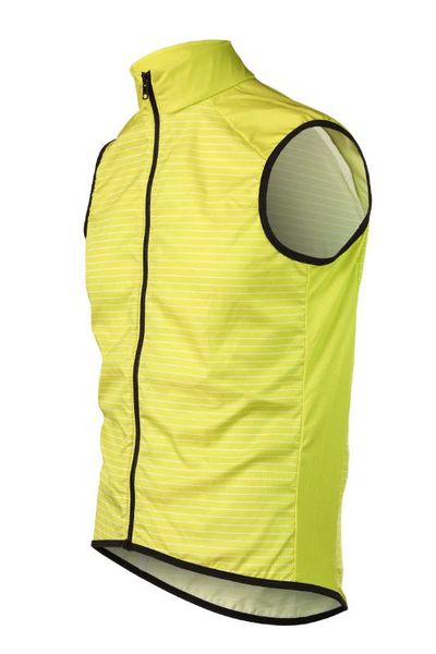 

pro team windbreaking cycling gilet outdoor sports waterproof sleeveless jacket mesh fabric at back, Black