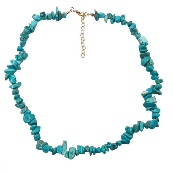 

new design fashion vintage bohemian simple shell multilayer blue beads necklace ladies jewelry stone necklace collier femme a1, Silver