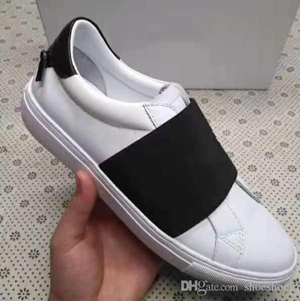 

new paris men women platform trainer comfort casual shoe sneaker mens leisure leather shoes chaussures trainers slip-on, Black