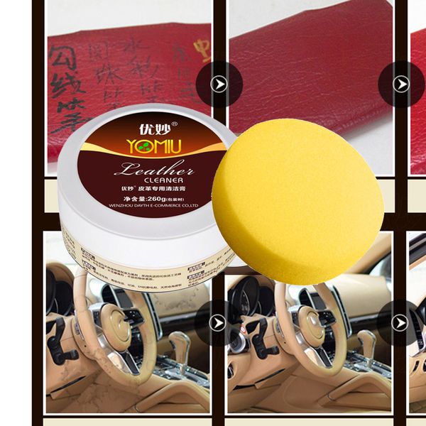 

1 multi-function leather refurbished cleaner repair cream for car seat sofa leather renovation cleaning kit decontamination tool