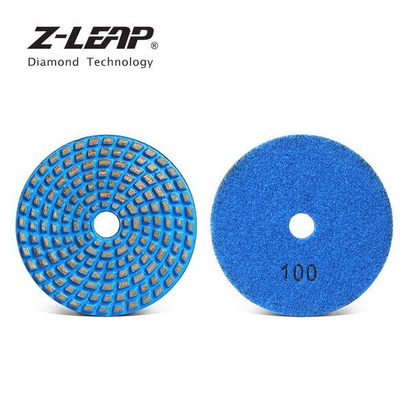 

z-leap 5" diamond polishing pad concrete floor grinding disc sintered metal bond abrasive wheel dry wet use for angle grinde