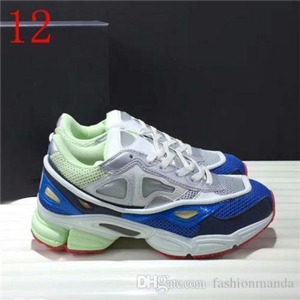 

original box ]2017 raf simons x outdoor casual trainers consortium ozweego 2 ii women ,men sneakers size 36 -45 ing, Black