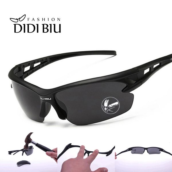 

explosion proof tactical goggles sunglasses tr90 flexible titanium men windproof glasses women bicycles half rim eyewear un1044, White;black