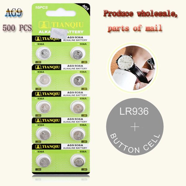 

500 pcs завод источник оптовая цена ag9 1,55 часы кнопка батареи 394 l936 lr45 194 электронная установка карты литиевый аккумулятор