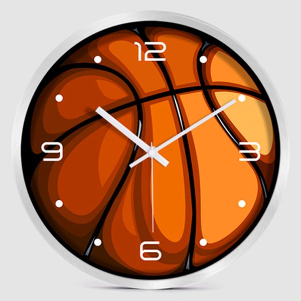 

basketball silent wall clock modern creative living room decoration wall clock kids ev saatleri reloj de pared moderno qze045