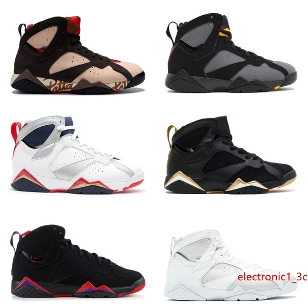 

7 basketball shoes 7s patta mens trainers pure money french blue bordeaux black red olympic white blue sneakers