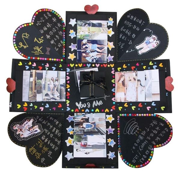 

explosion box creative surprise box handmade with guide p scrap craft paper gift #xtn