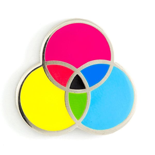 

cmyk artist color wheel enamel pin other home decor