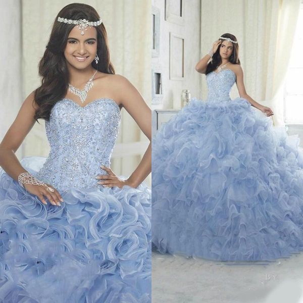 

sweet 16 dress for 15 years ball gown quinceanera dress 2020 luxury appliques beaded flowers debutante gown vestidos de 15 anos, Blue;red