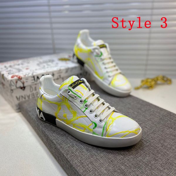 

luxury men new sports shoes printed leather classic fashion outdoor climbing shoes vacation men tennis sneakers of ing, Black