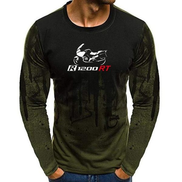 

autumn lycra cotton men's t-shirt motorsport for m power print t shirts men camouflage casual mens long sleeve tshirt male