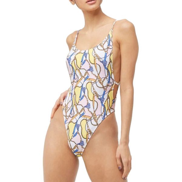 

woman one piece swimsuit casual style swimwear all over print novelty swimwear bathing suits bikinis, White;black