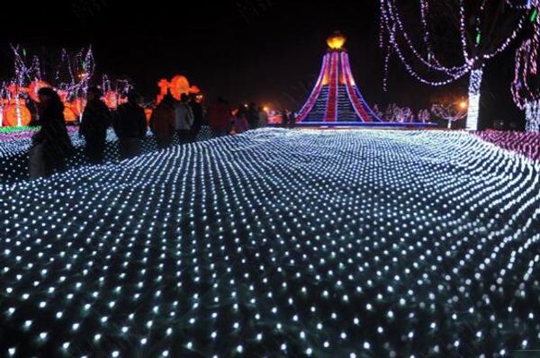 10mx8m 2000led extra grande pesca líquida lanterna lanterna ao ar livre de férias à prova d'água cheia estrela decoração de Natal luzes