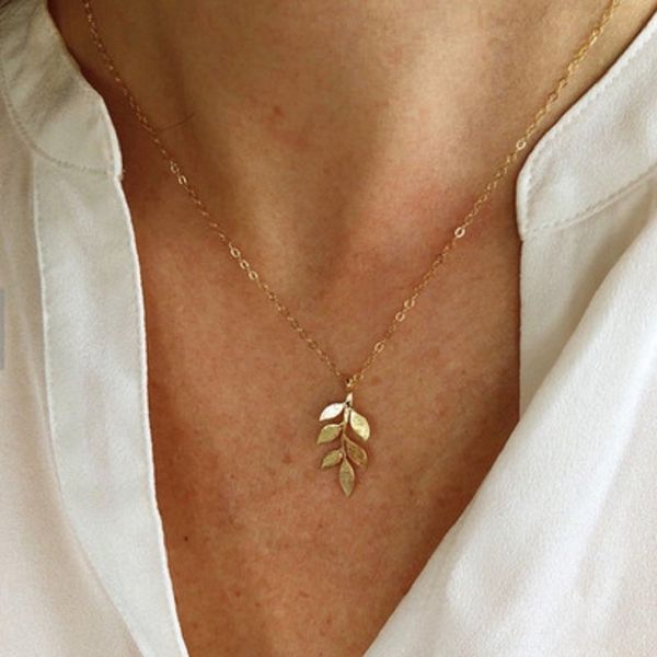 

2019 sweater coat necklaces ladies girls special leaves leaf sweater pendant necklace long chain jewelry for womens bijou gift, Silver