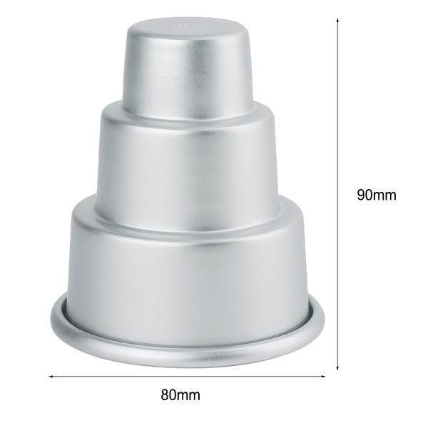 

2 sizes practical special pudding mould diy mini 3-tier cupcake pudding chocolate cake mold baking pan mould party food