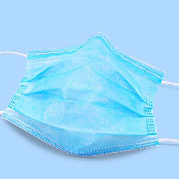 

mask blue woven white non mouth face three layer filter anti dust mouth nose prevent proof mask#256