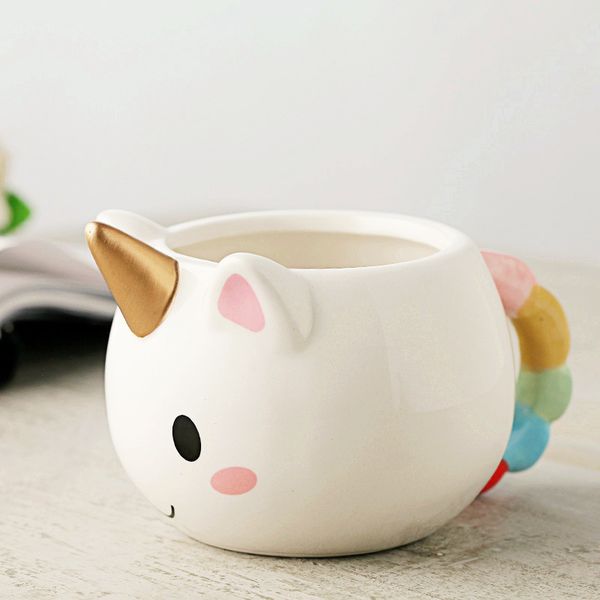 

cute ceramics unicorn cup creative coffee cup new year gift for children birthday water