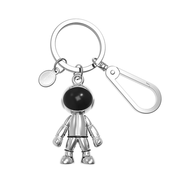 

личностное моделирование брелка металлического космического робота, Silver