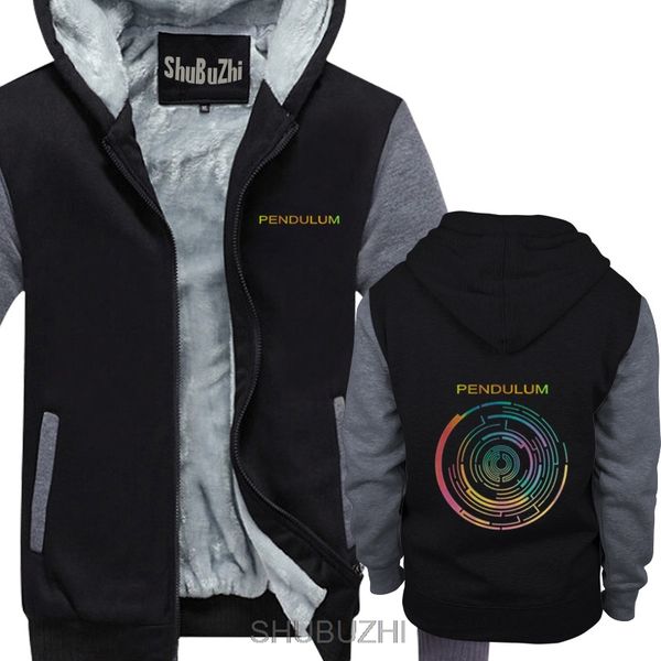 

pendulum drum and bass electronic rock music australia hoodie brand male slim fit thick hoodies man hoodie sbz4602, Black