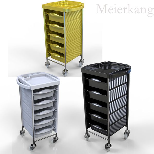Meierkang Salon Spa Hairdressing Rolling Cart 5 Drawers Dryer Tray