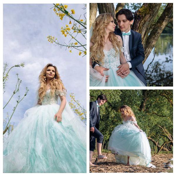 

бальное платье возлюбленной принцессы дианы свадебное платье синий свадебное платье фея корсета романтическое свадебное платье vestidos де n, White