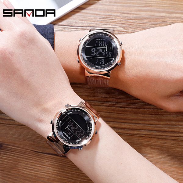 

2019 new brand bracelet watch women men luxury digital dress wrist watches clock women's fashion casual quartz watch, Slivery;brown