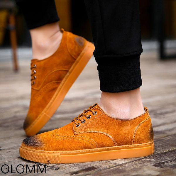 

men shoes fall casual england leather bullock zapatos de hombre men dress shoes leather erkek ayakkabi, Black