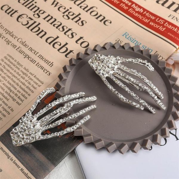 

уникальный волшебный коготь кристалл заколки для волос для женщин горный хрусталь заколка мода женщины шпилька головные уборы зажим для воло, Golden;white