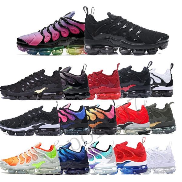 

with box 2019 tn plus men women vapors shoes max sneakers chaussures air cushion cushions tns femme requin mens running sport