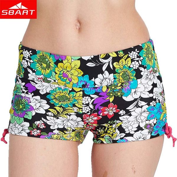 

sbart women lycra rash guards pants bottom underwear female swimming trunks boxer fitness beach shorts swimming surf rash guards