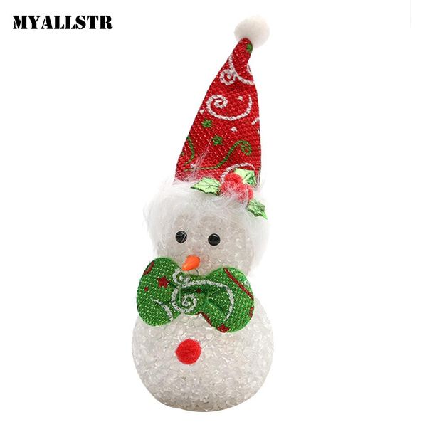 

ornaments l christmas decorations home luminous dolls red green snowman christmas