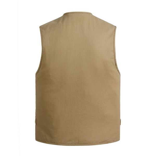 

2018 men vest with many pockets mens vests plus large size 5xl man sleeveless jacket waistcoat work vest clothes, Black;white