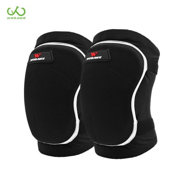 

wosawe thick eva protection layer motorcycle knee pads snowboard roller hockey protector skateboard ski kneepads brace