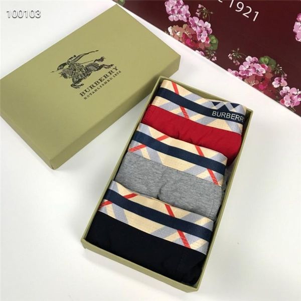 

5pcs lot brand new design cotton breathable men underwears soft mens boxers brief letter underpants for mens male shorts boxer, Black;white