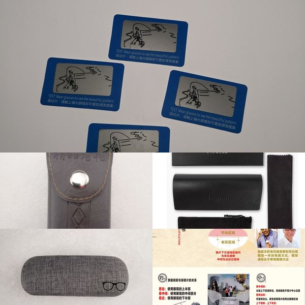 

low-cost box cloth folding glasses box multicolor glasses cloth multifunctional screwdriver polarized test card illustration book set